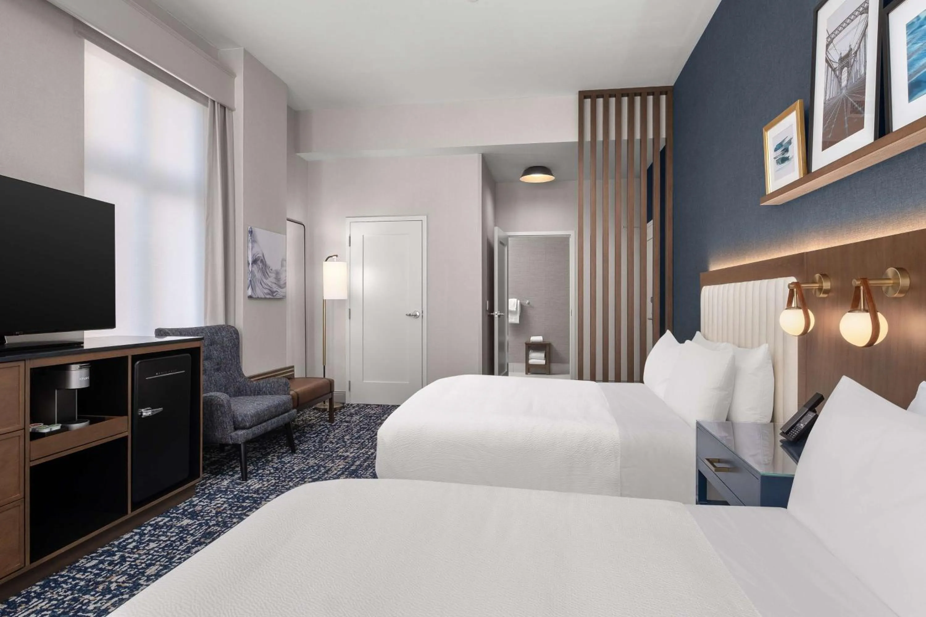 Bed in The Well House Hamilton, Tapestry Collection By Hilton