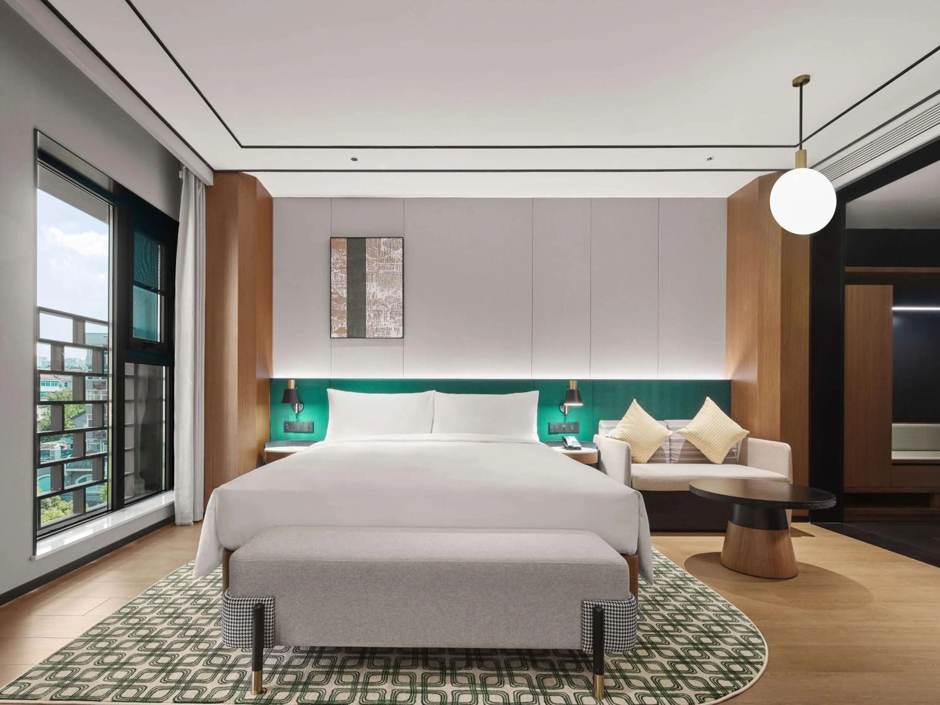 Living room, Bed in Hilton Garden Inn Xi'An Bell Tower