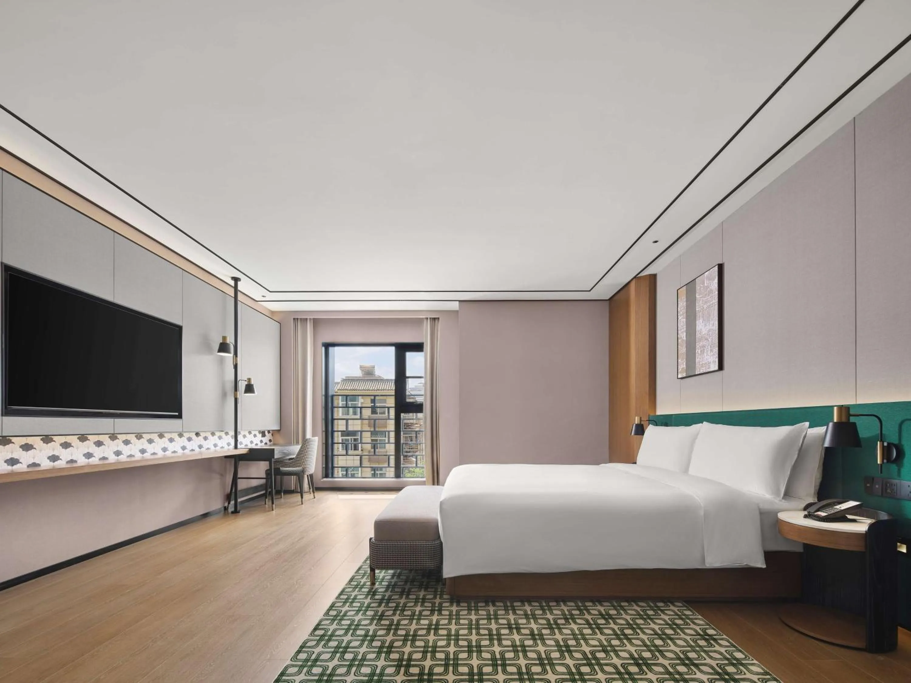 Bedroom, Bed in Hilton Garden Inn Xi'An Bell Tower