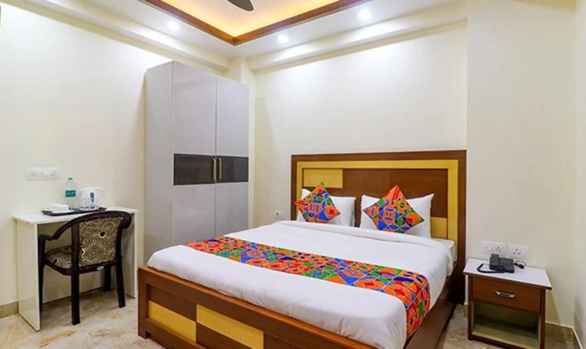 Bed in FabHotel Star Corporate Suite Near Medanta-The Medicity & Park Hospital, Gurugram