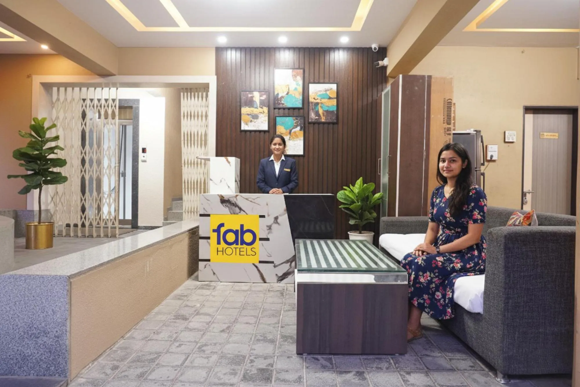 Lobby or reception in Via Shree Haree Residency