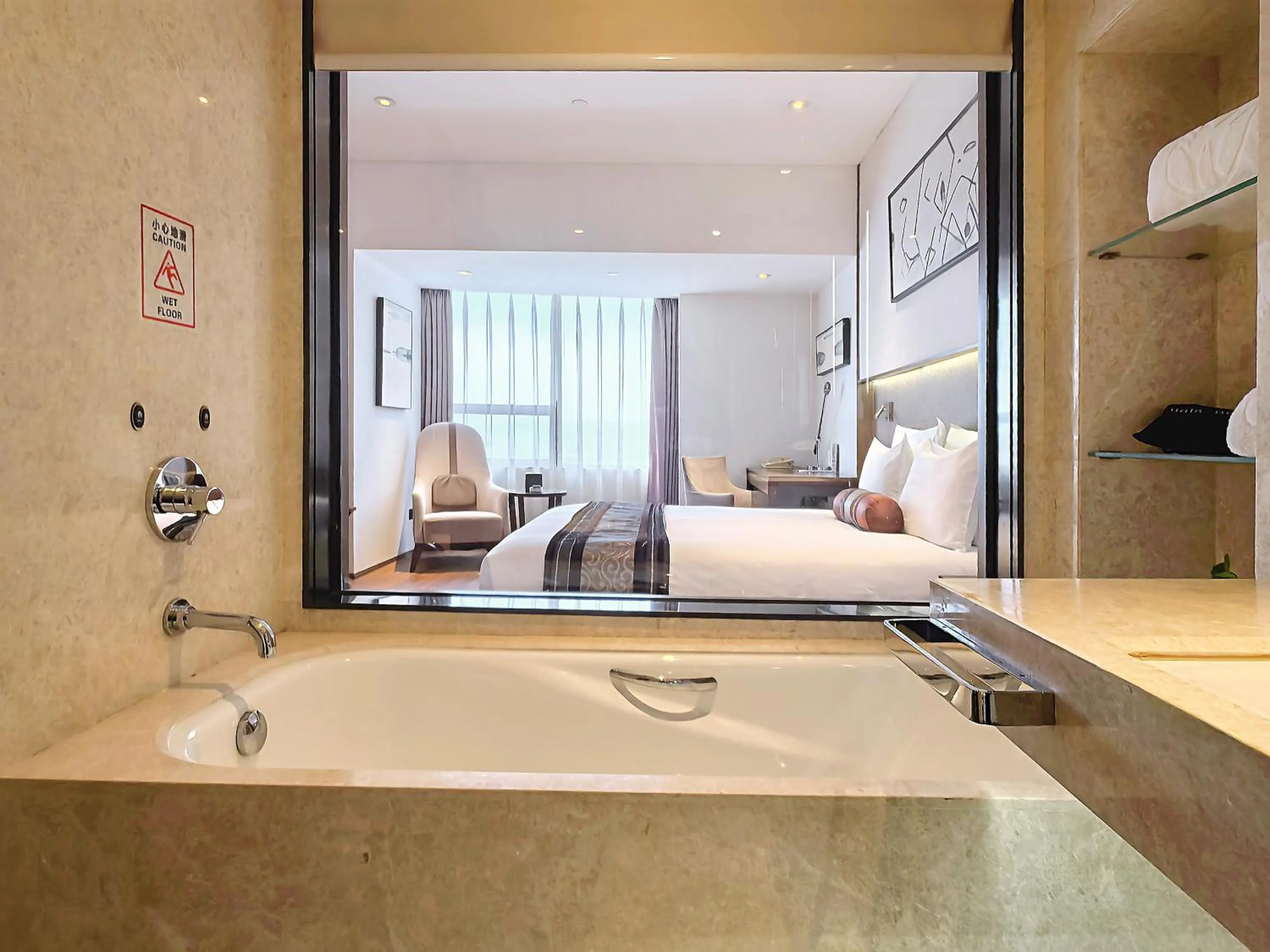 Bed in Xian heng Hotel