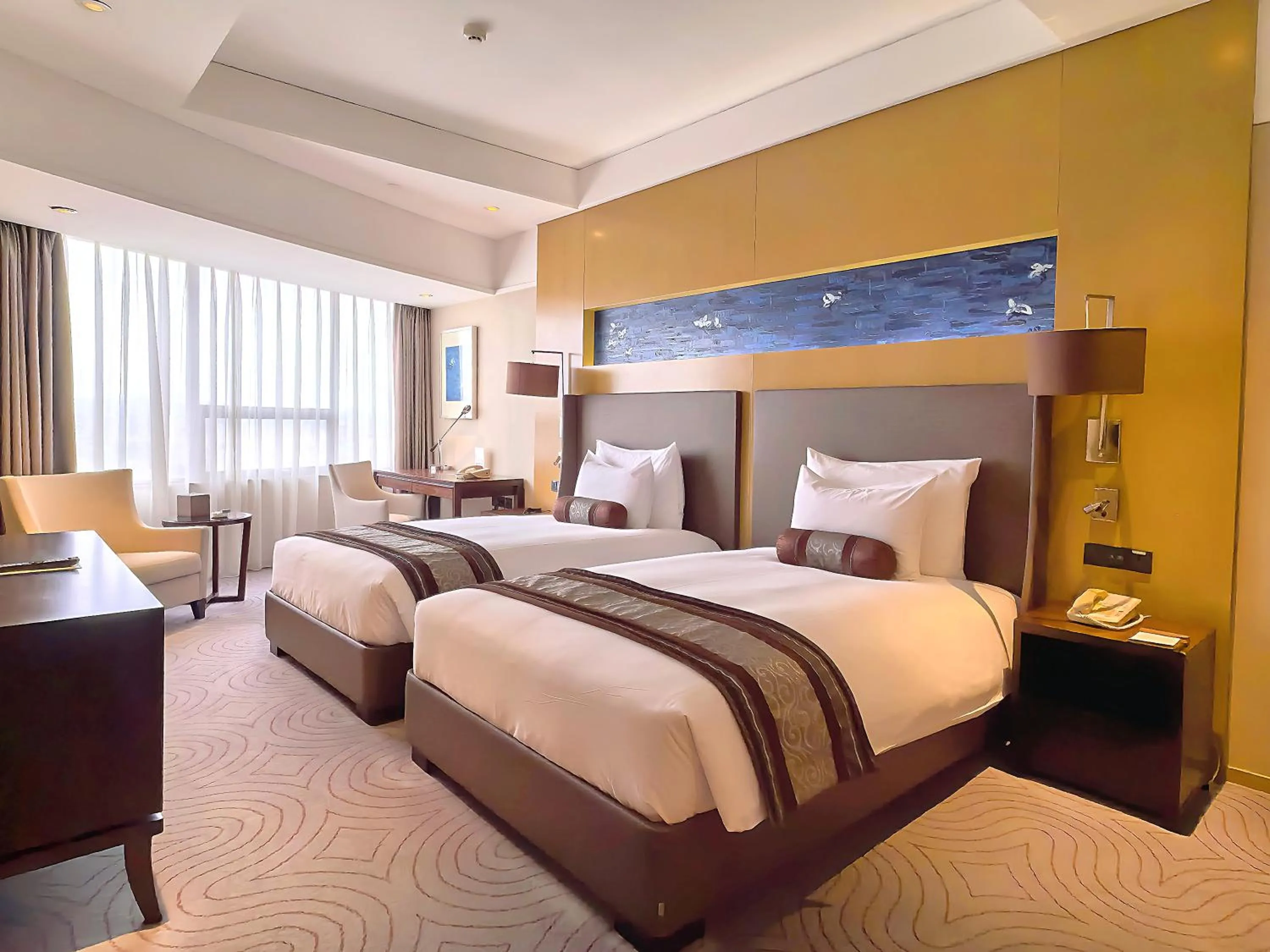 Bed in Xian heng Hotel