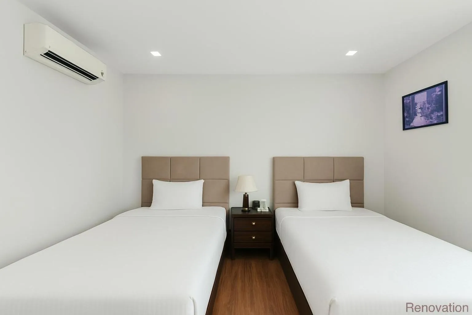 Bed in Ocean Haven Hotel