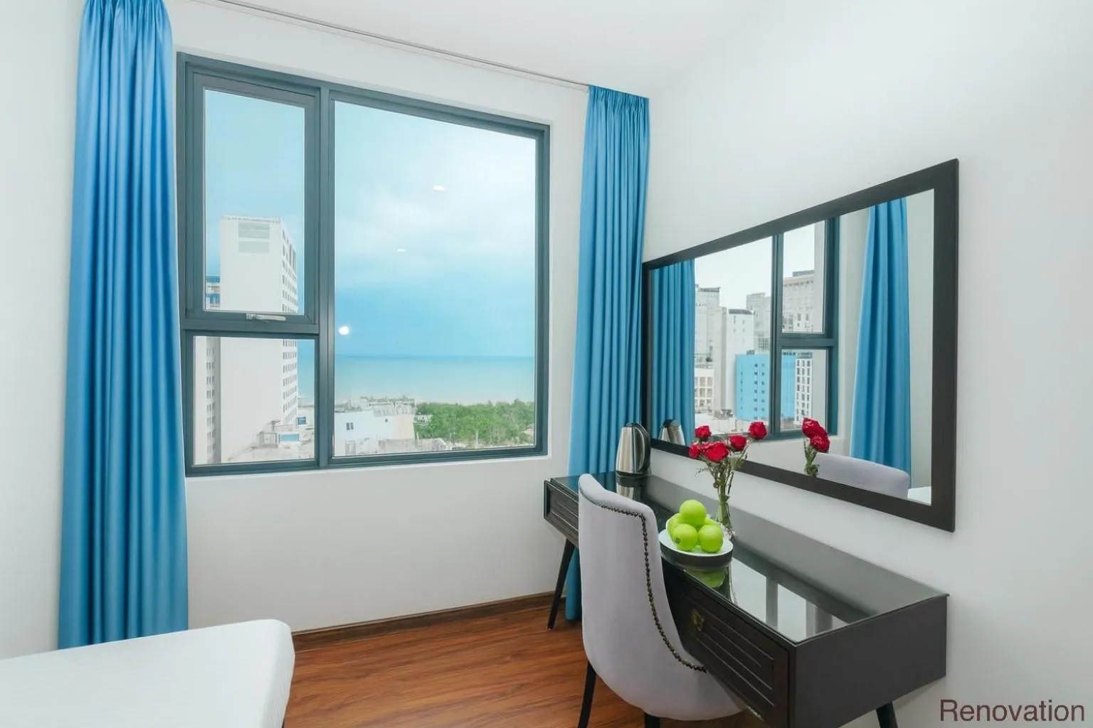 Bed in Ocean Haven Hotel