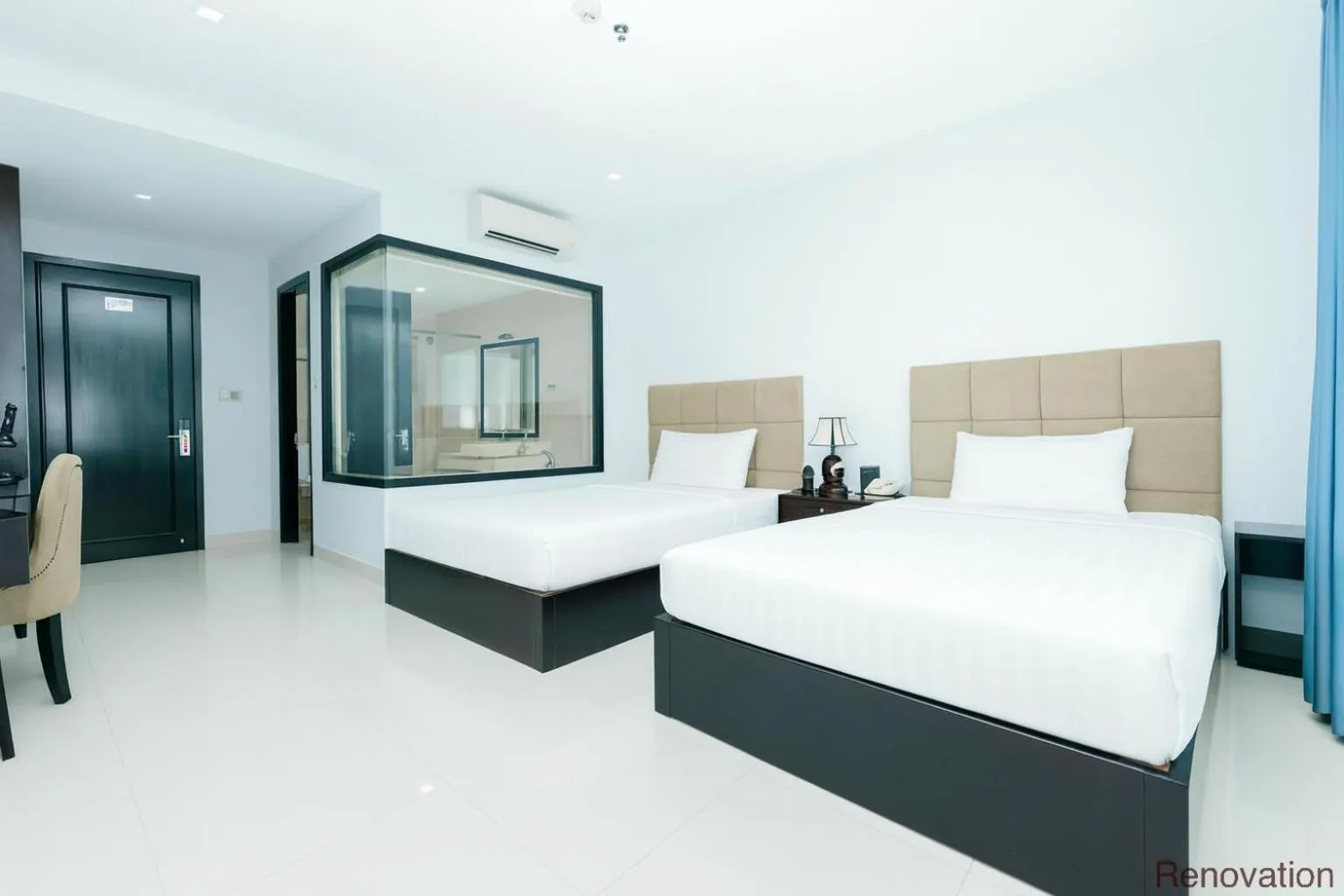 Bed in Ocean Haven Hotel