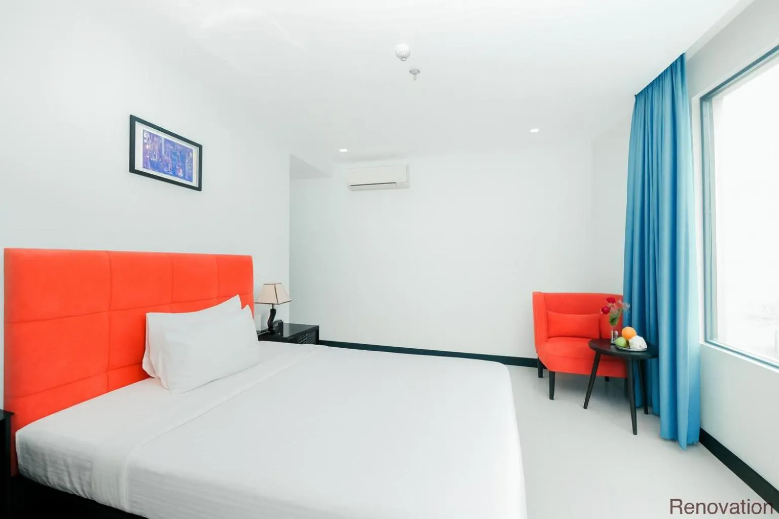 Bed in Ocean Haven Hotel