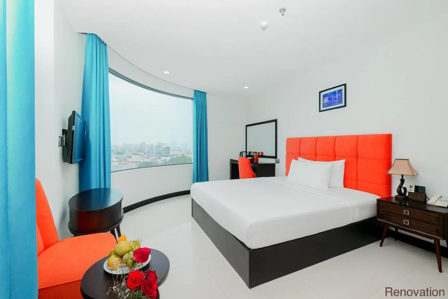 Bed in Ocean Haven Hotel