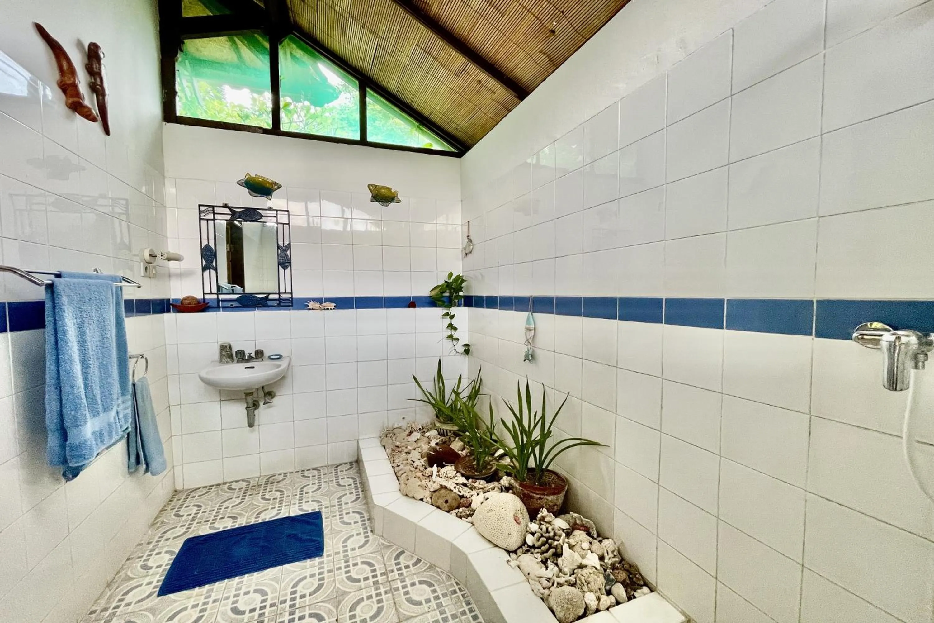 Bathroom in Raja's Bungalows