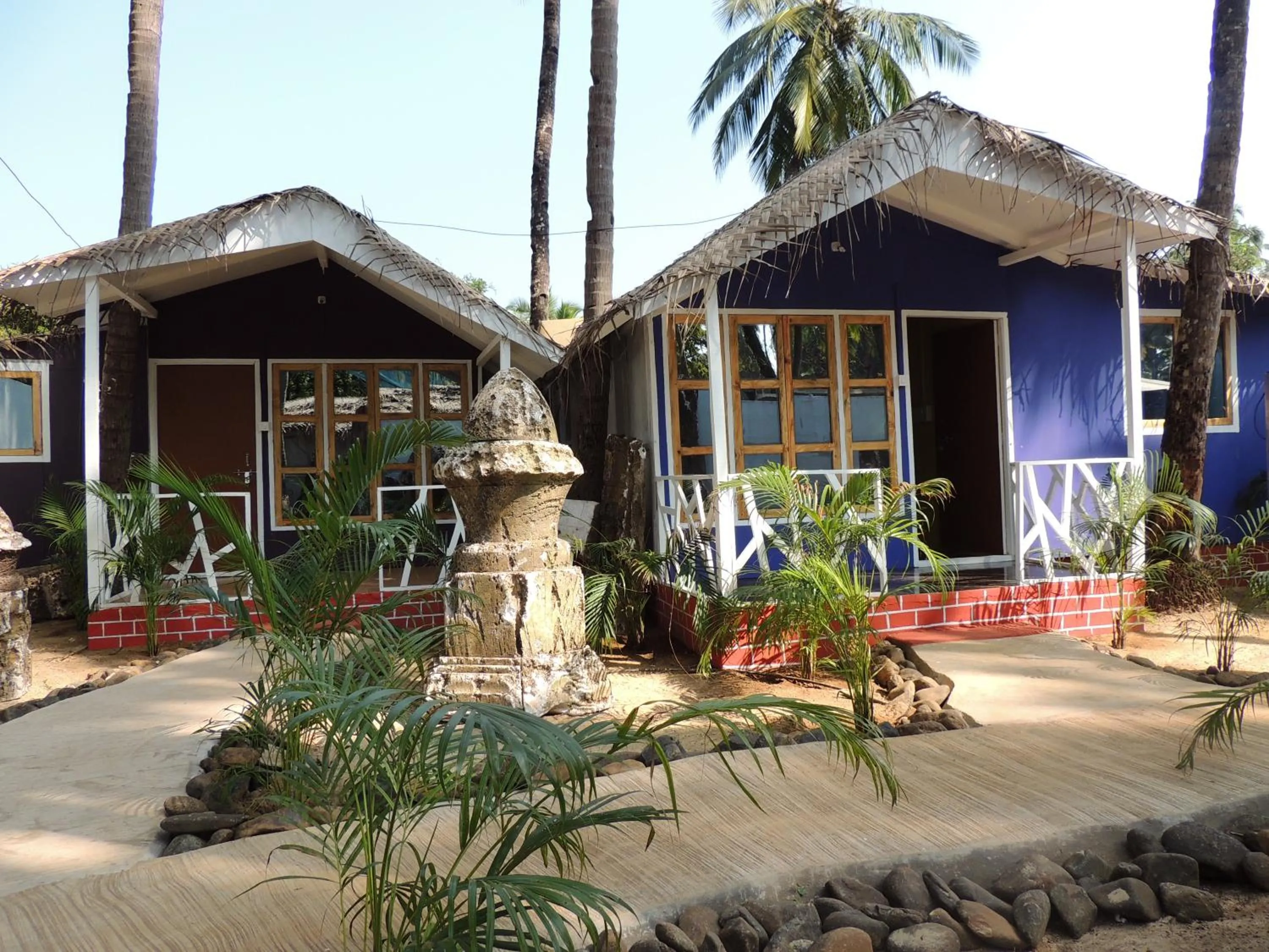 Garden view in Sea Shades Palolem Resort