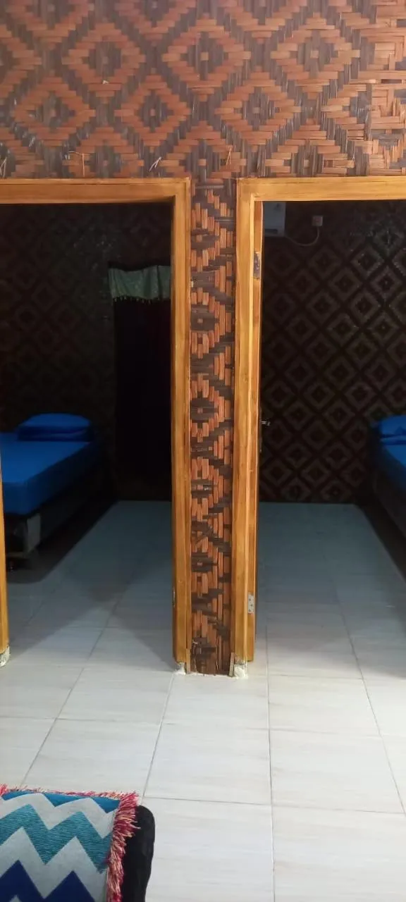 Bed in Villa Blue Ocean Tanjung Lesung