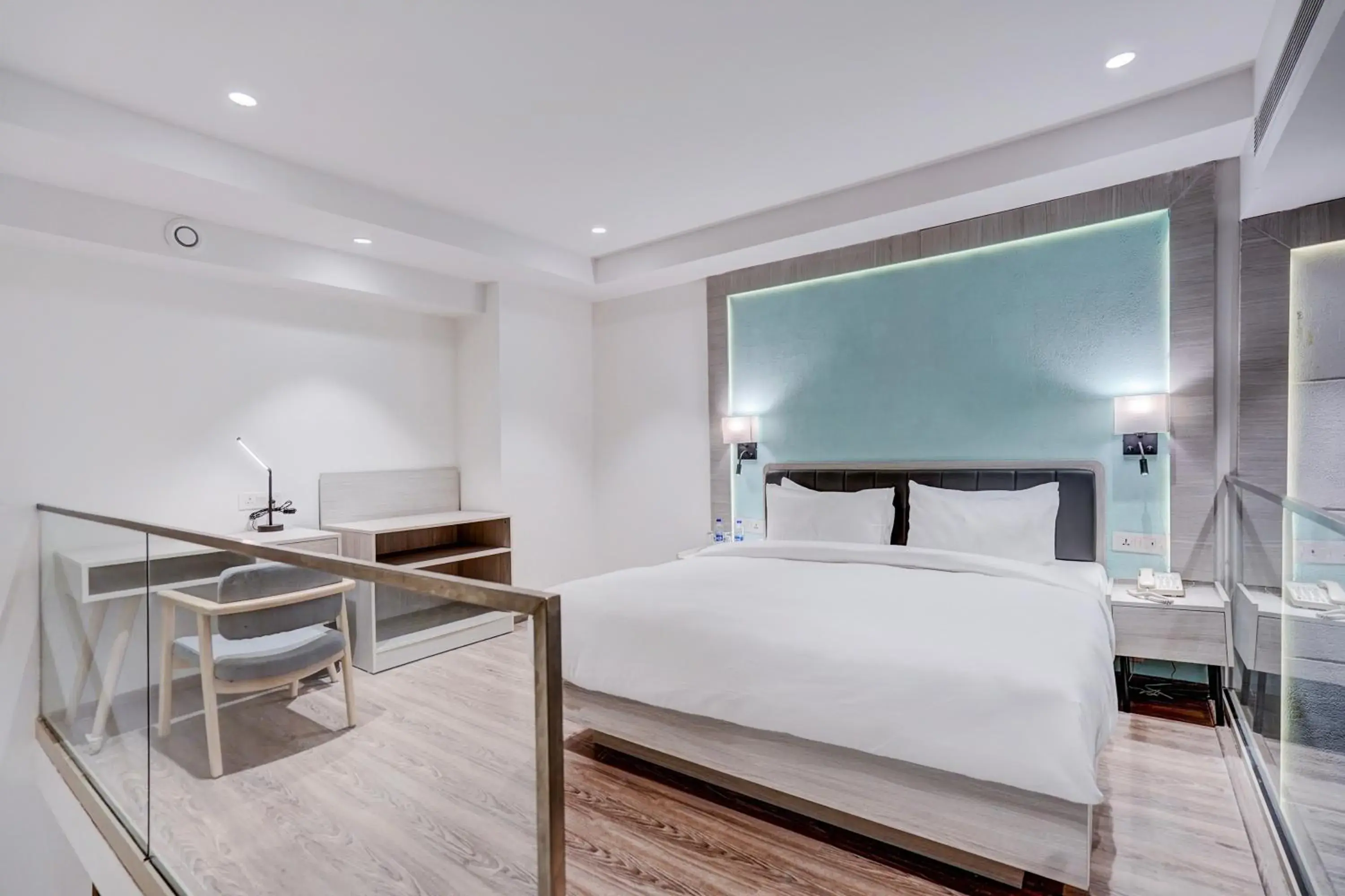 Duplex Executive Suite King Bed with Balcony - single occupancy in Sunday Hotel & Residences by CheckIn Gurugram Duplex Executive Suite King Bed with Balcony - single occupancy in Sunday Hotel & Residences by CheckIn Gurugram