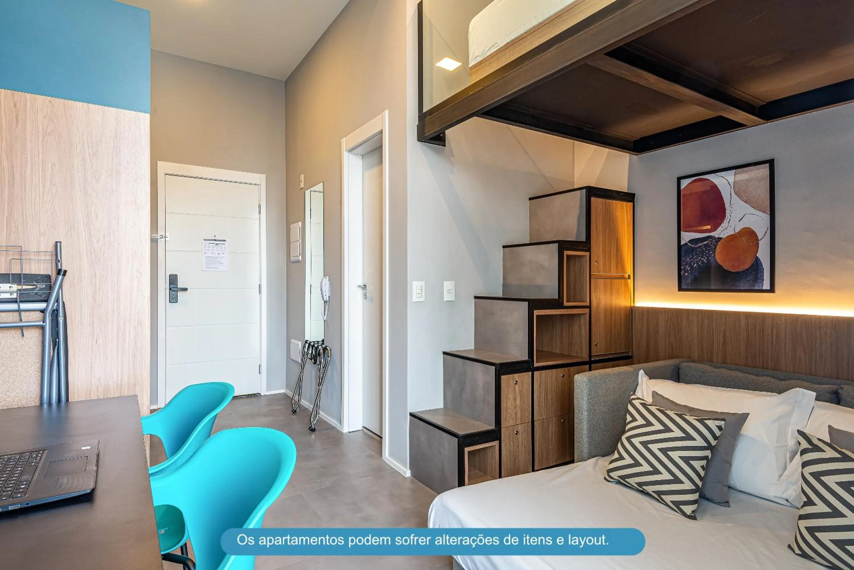 Living room, Bed in Roomo Transamerica SP Brooklin 370