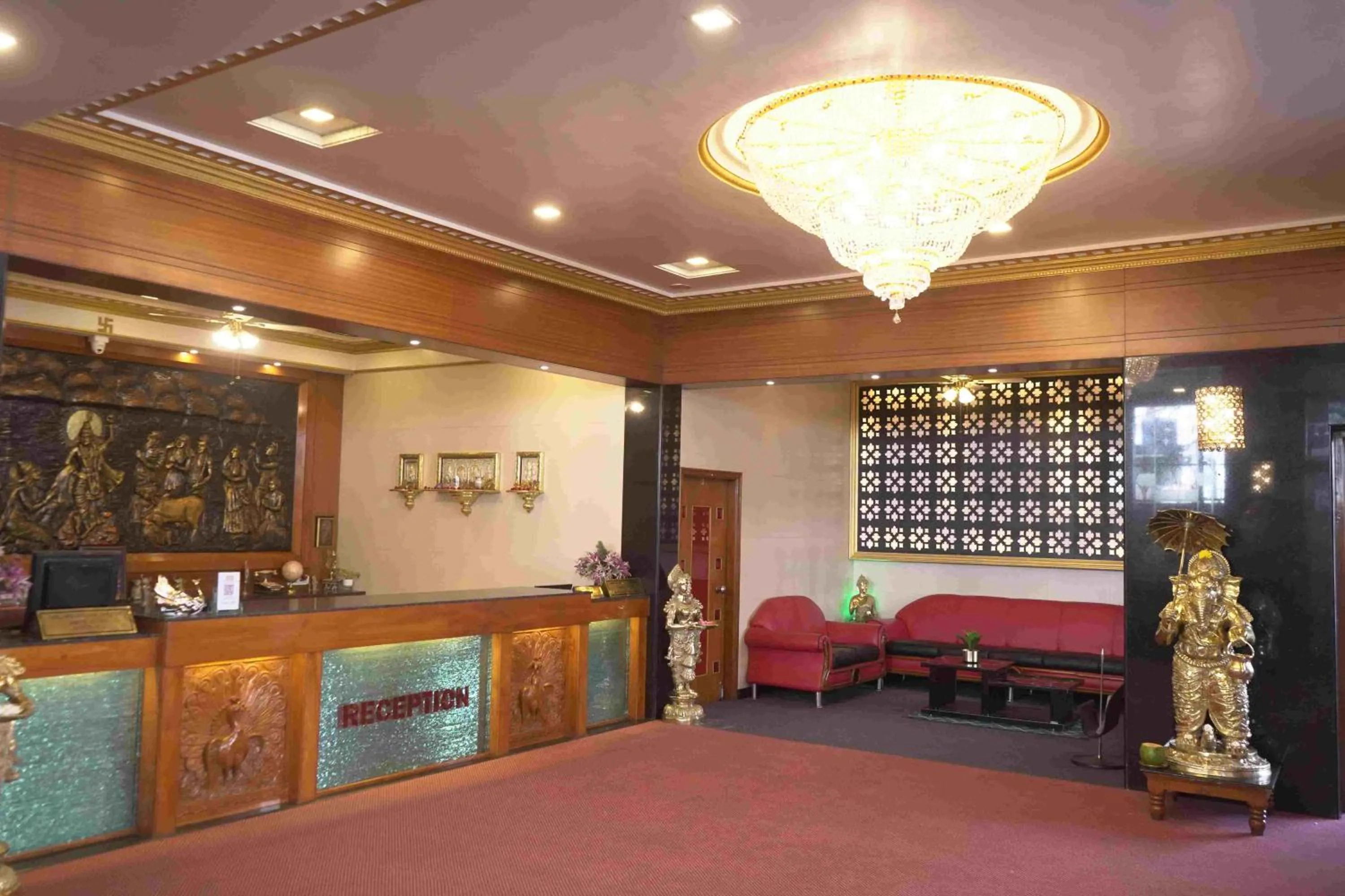 Lobby or reception in The Grand Krishna Rooms