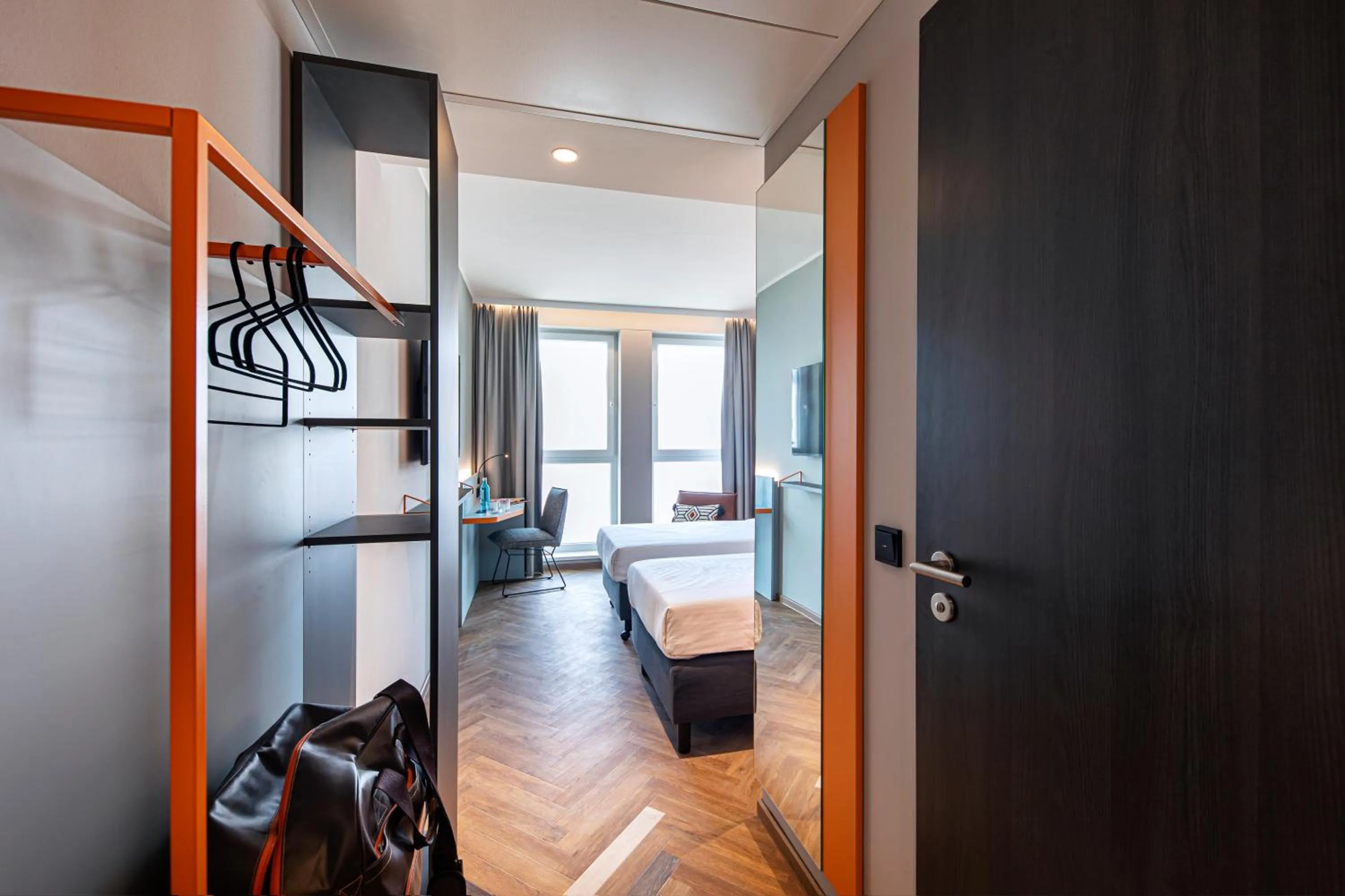 Bedroom, Bed in LOGINN Hotel Köln Airport