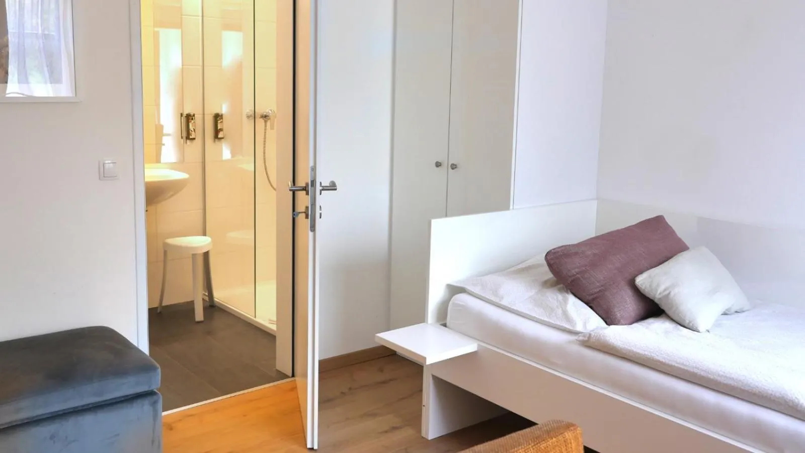 Bed in Hotel Villa Rückert