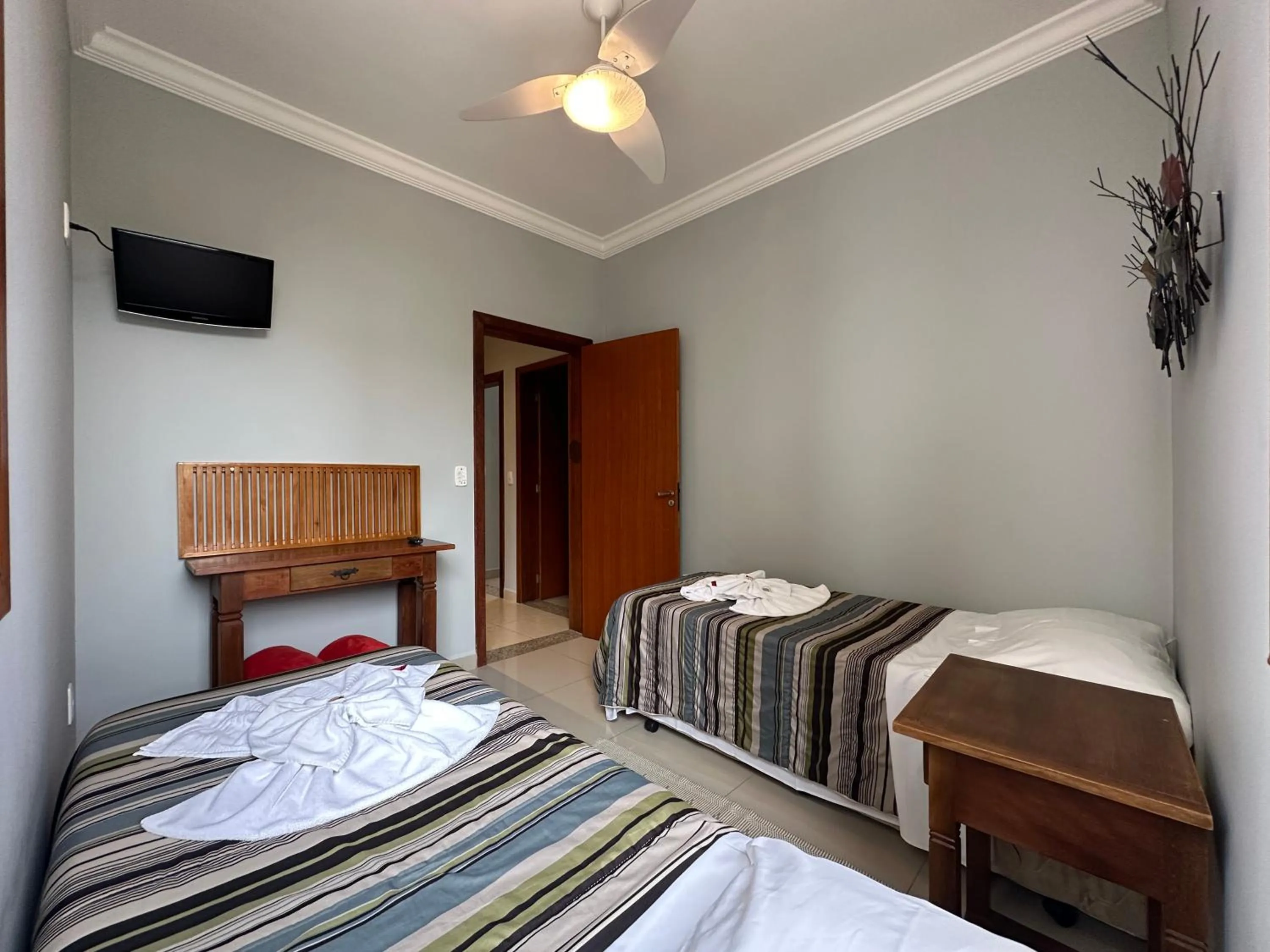 Bed in Pousada Maria Monteiro Tiradentes