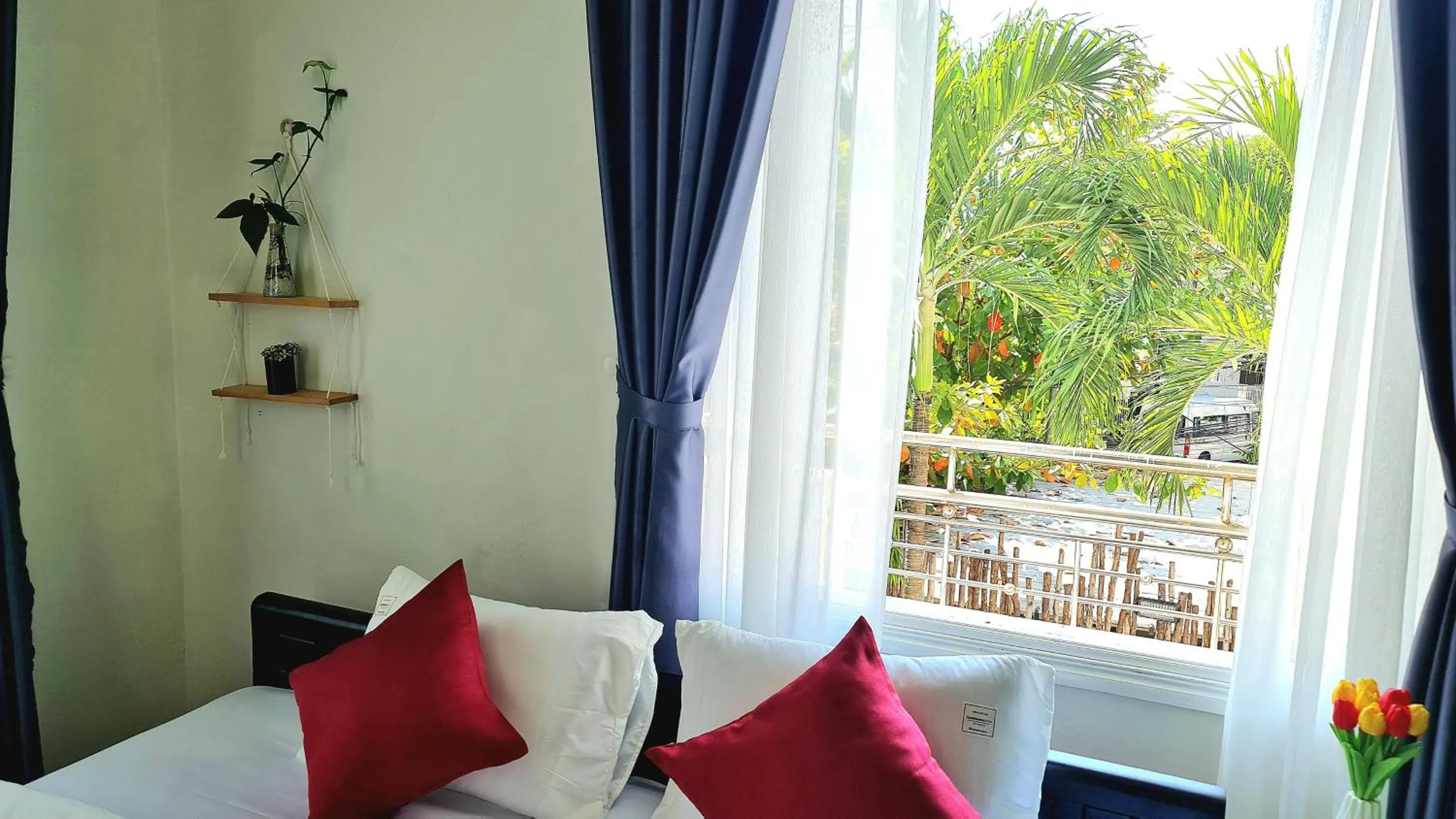 Patio, Bed in Minh Trang Villa Hoi An -BBQ Garden