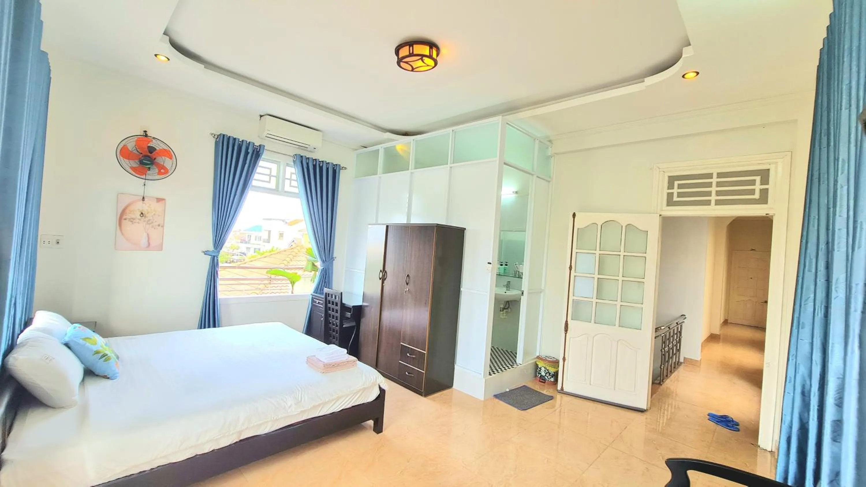 Bed in Minh Trang Villa Hoi An -BBQ Garden