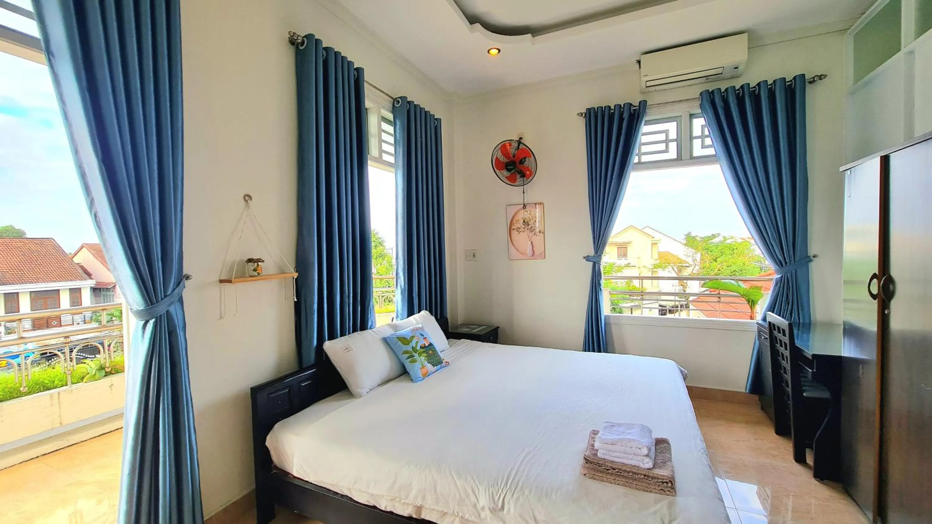 Bed in Minh Trang Villa Hoi An -BBQ Garden