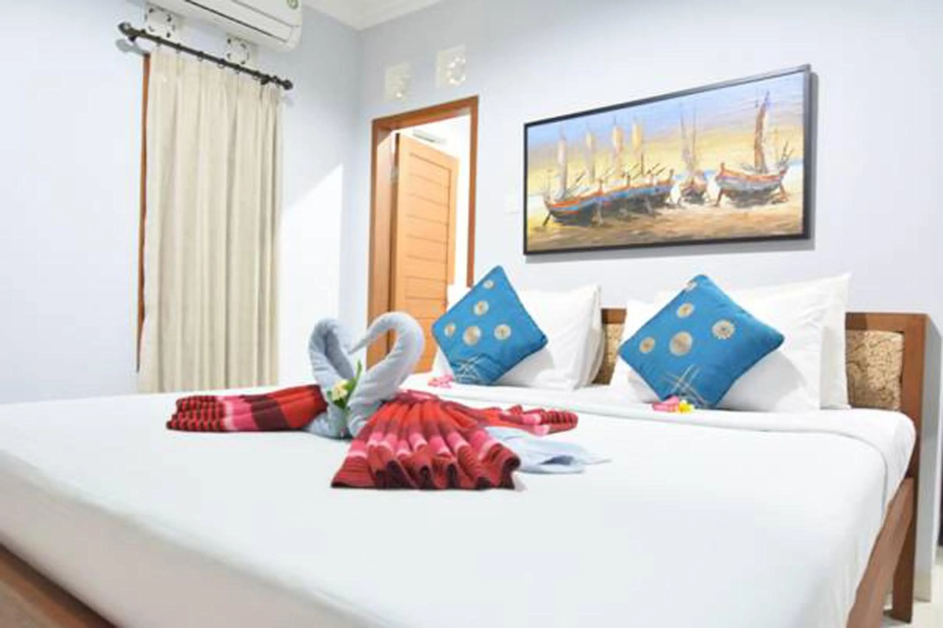 Bed in Artja Inn Ubud