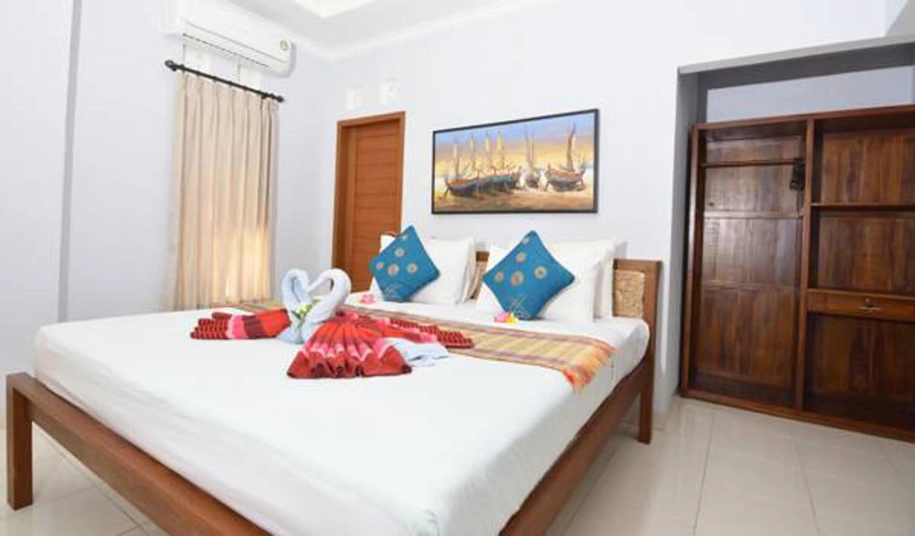 Bed in Artja Inn Ubud