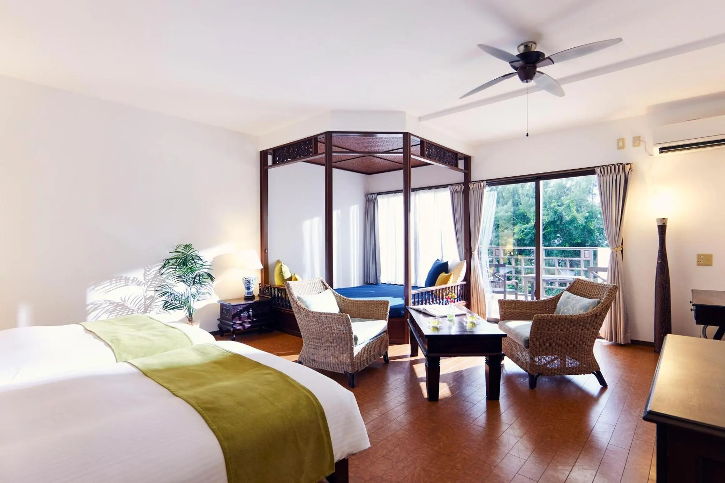 Bed in Iriomote Hotel by Hoshino Resorts