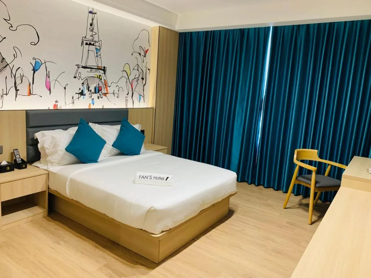 Bed in Fan's Hotel Palo