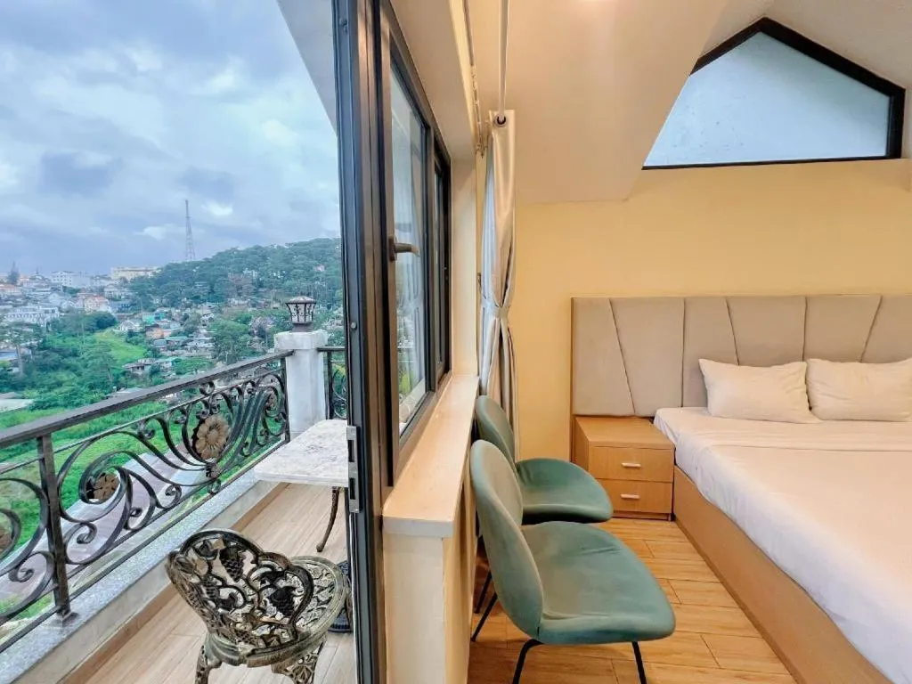 Bed in Gold View Boutique Hotel Đà Lạt