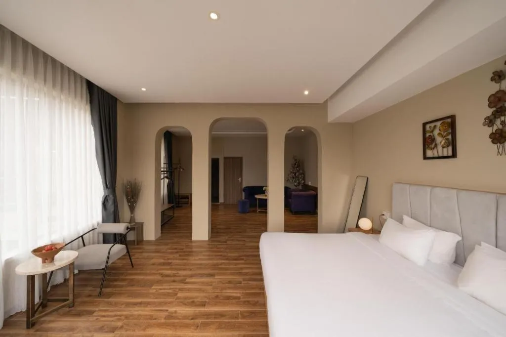 Bed in Gold View Boutique Hotel Đà Lạt