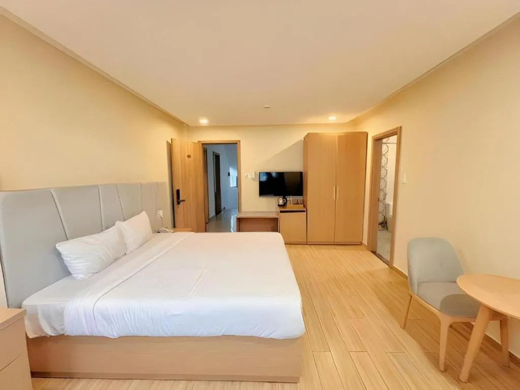 Bed in Gold View Boutique Hotel Đà Lạt