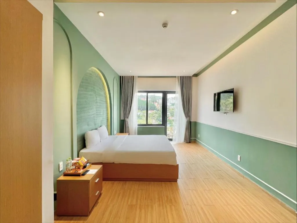 Bed in Gold View Boutique Hotel Đà Lạt