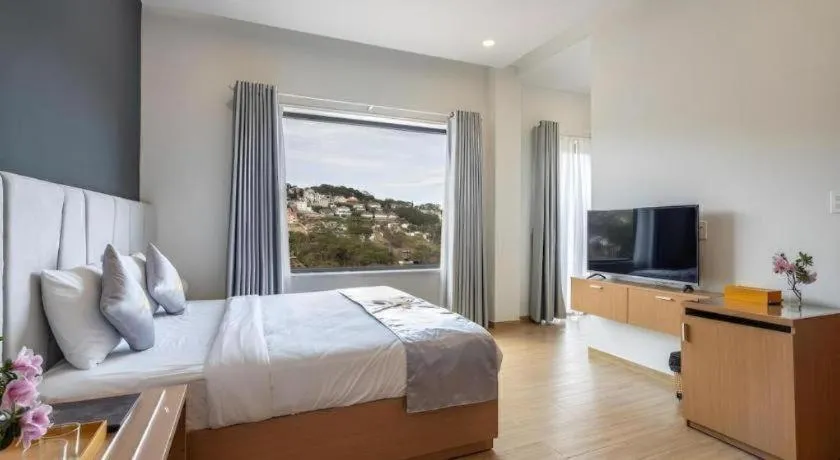 Bed in Gold View Boutique Hotel Đà Lạt