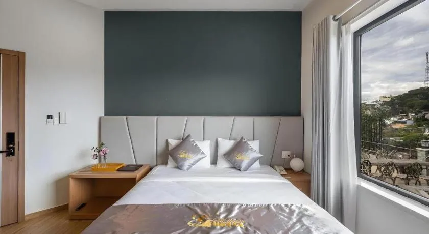 Bed in Gold View Boutique Hotel Đà Lạt