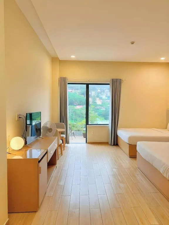 Bed in Gold View Boutique Hotel Đà Lạt