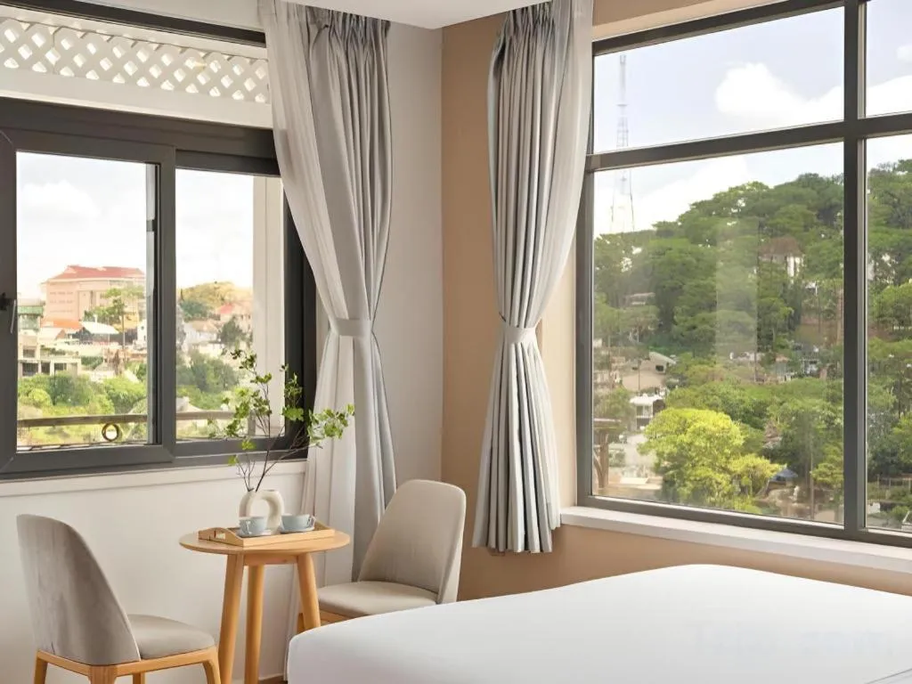 Bed in Gold View Boutique Hotel Đà Lạt