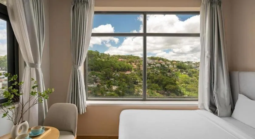 Bed in Gold View Boutique Hotel Đà Lạt