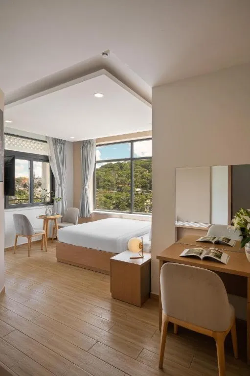 Bed in Gold View Boutique Hotel Đà Lạt