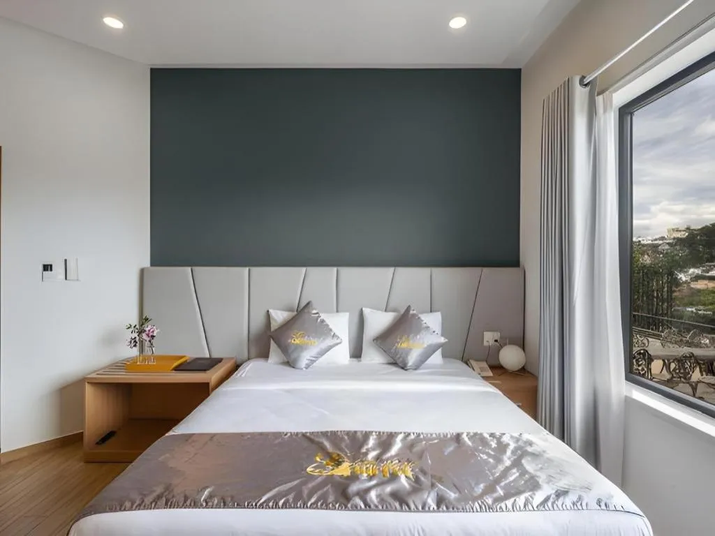 Bed in Gold View Boutique Hotel Đà Lạt