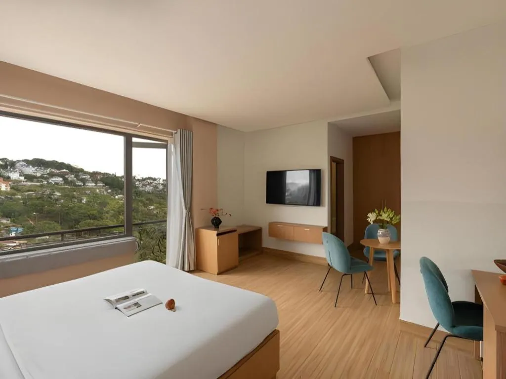 Bed in Gold View Boutique Hotel Đà Lạt