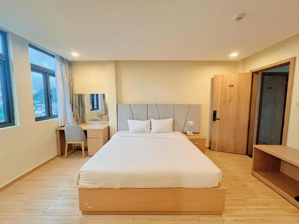 Bed in Gold View Boutique Hotel Đà Lạt