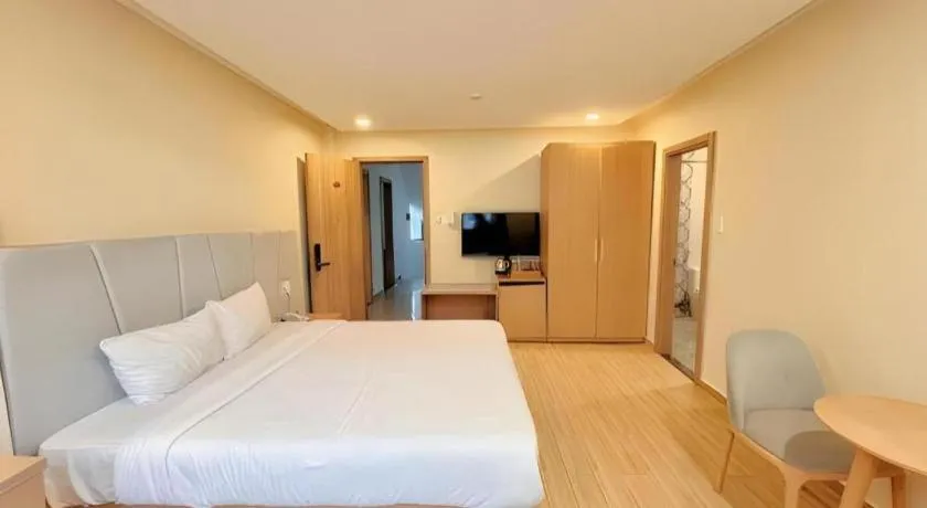 Bed in Gold View Boutique Hotel Đà Lạt