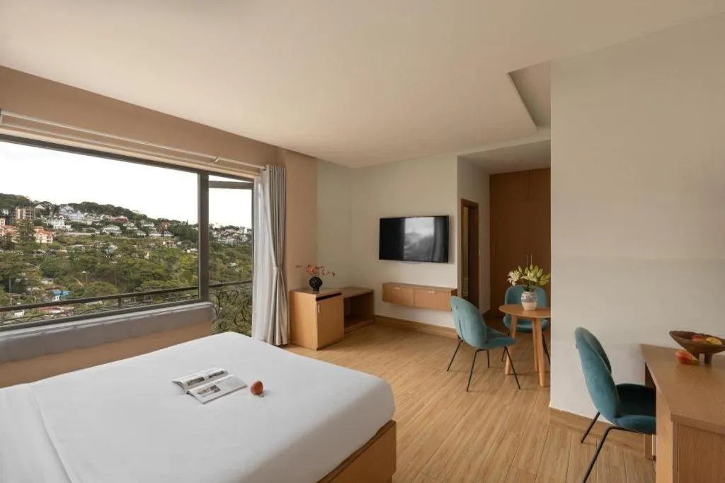 Bed in Gold View Boutique Hotel Đà Lạt