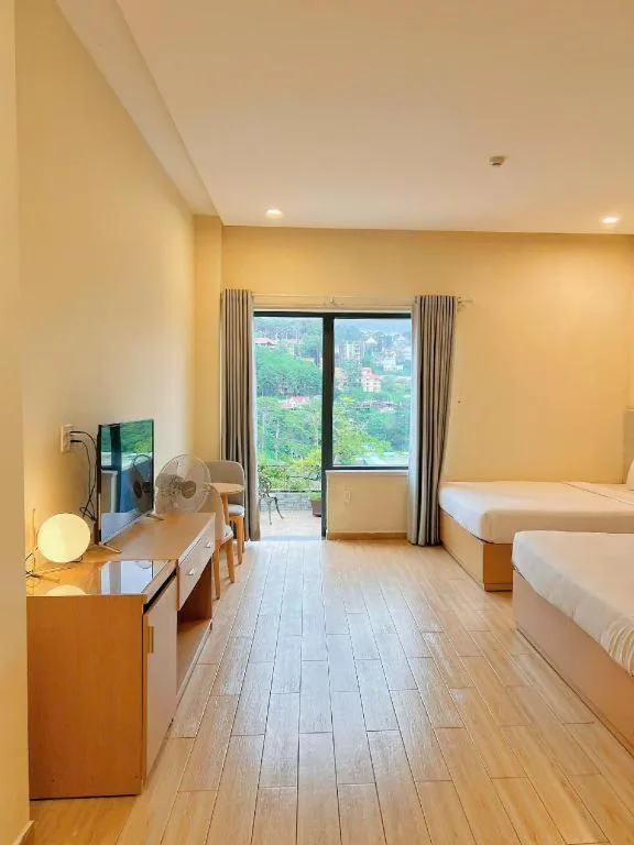 Bed in Gold View Boutique Hotel Đà Lạt