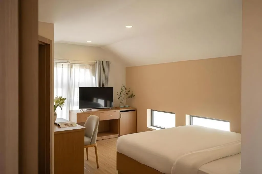 Bed in Gold View Boutique Hotel Đà Lạt