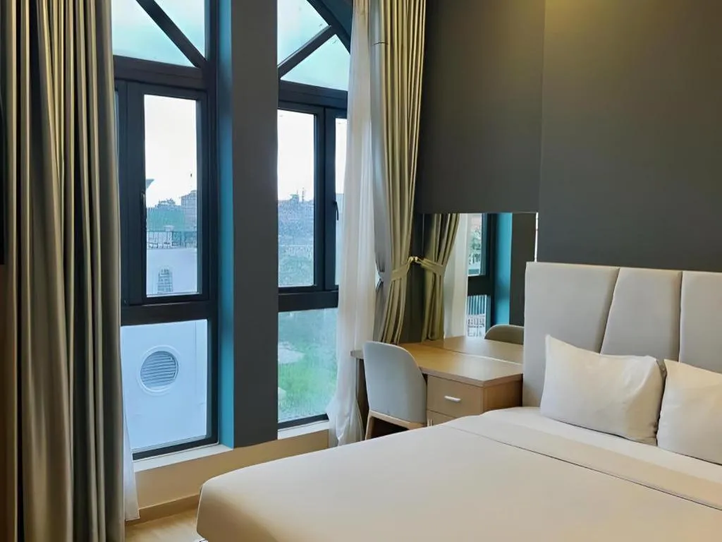 Bed in Gold View Boutique Hotel Đà Lạt