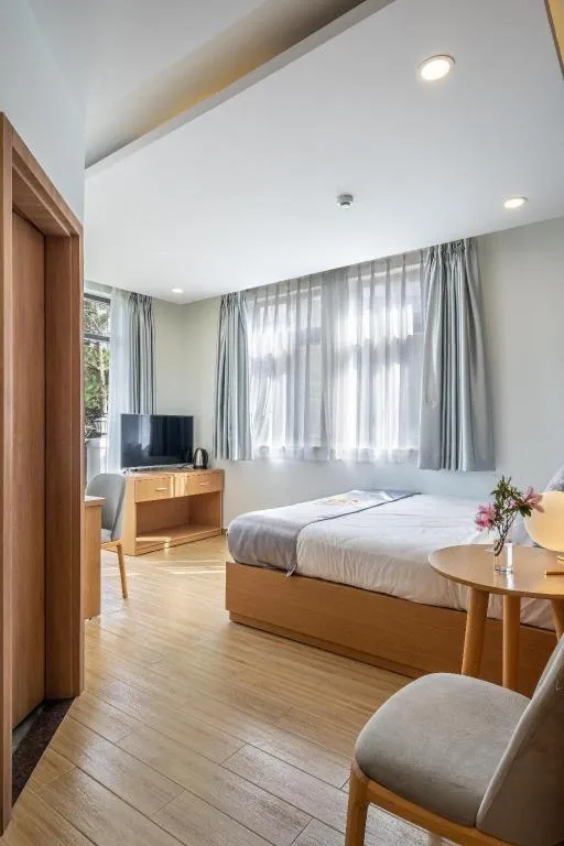 Bed in Gold View Boutique Hotel Đà Lạt