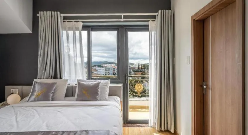 Bed in Gold View Boutique Hotel Đà Lạt