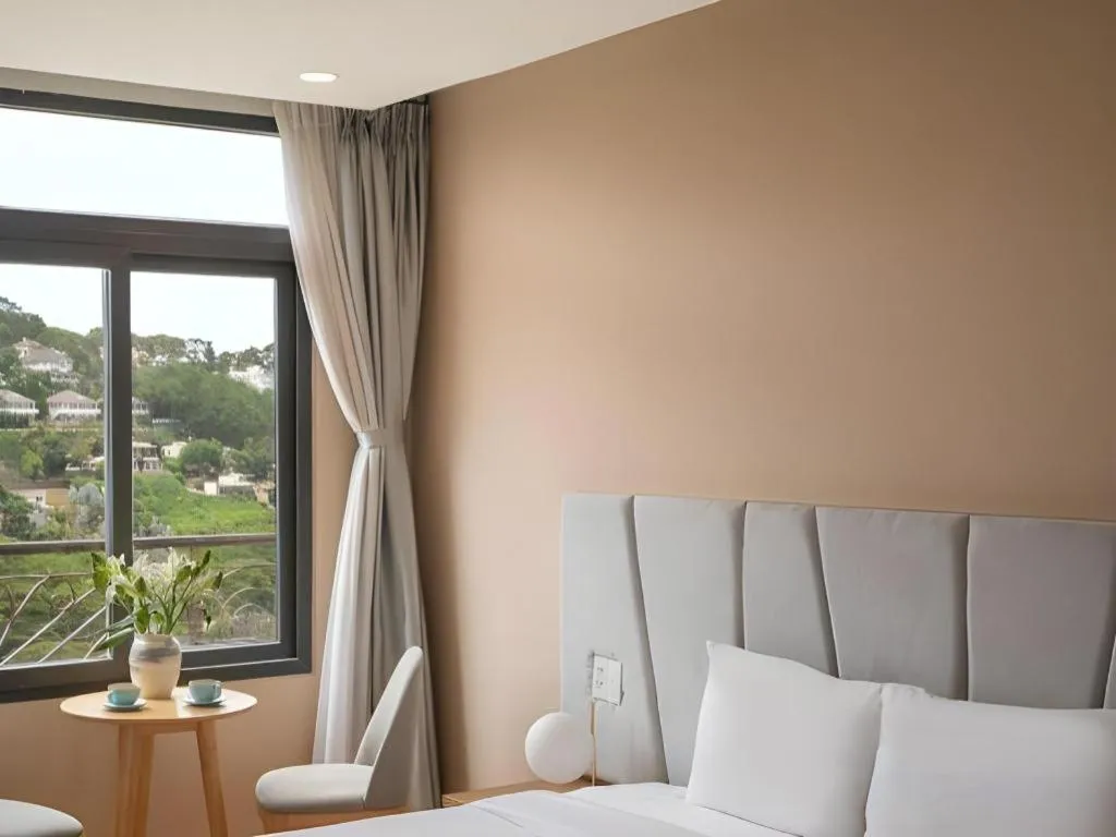 Bed in Gold View Boutique Hotel Đà Lạt