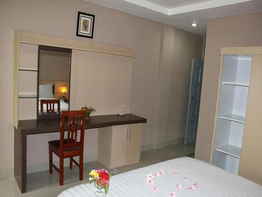 Bed in Samosir Cottages Resort